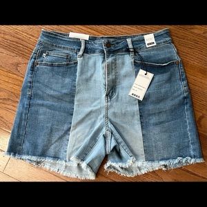 NWT Judy Blue high waist Two-Tone Shorts. Sz 1X.
